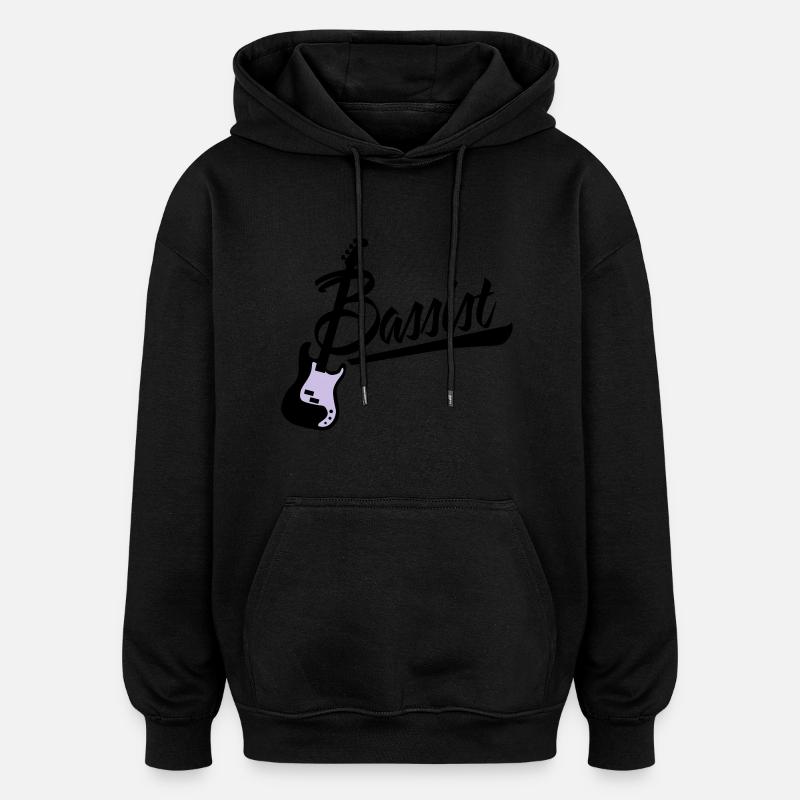 bassist - Oversized Unisex Hoodie - black