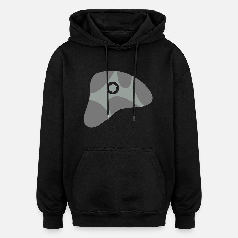 Bouldergriff, Klettergriff - Oversized Unisex Hoodie - Schwarz