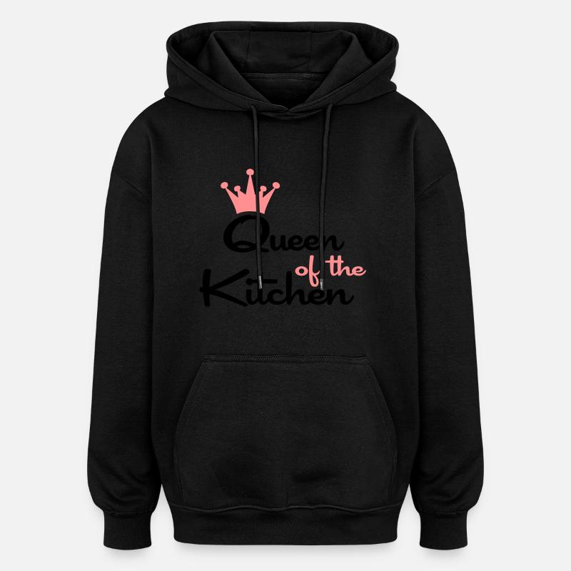kochen - Oversized Unisex Hoodie - Schwarz