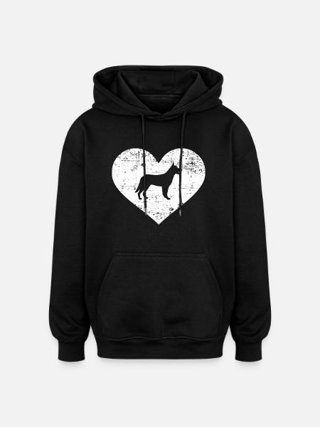 German Shepherd - Oversized Unisex Hoodie - black