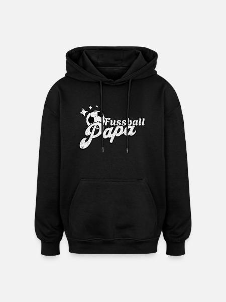 Cool football dad design for real football fans - Oversized Unisex Hoodie - black