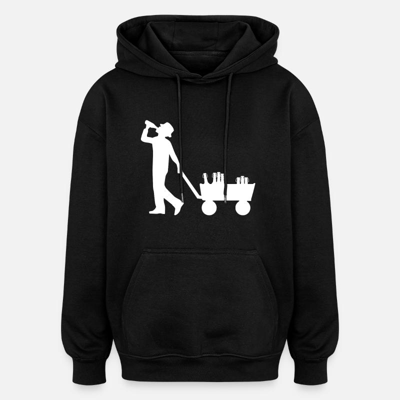 Fête des pères - Sweat à capuche oversize unisexe - noir