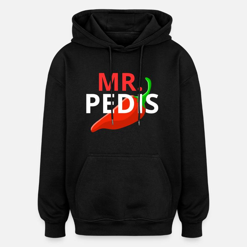 INDONET Mr. Pedis - Oversized Unisex Hoodie - black