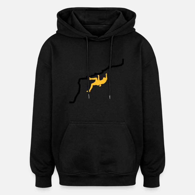 Climbing - Oversized Unisex Hoodie - black