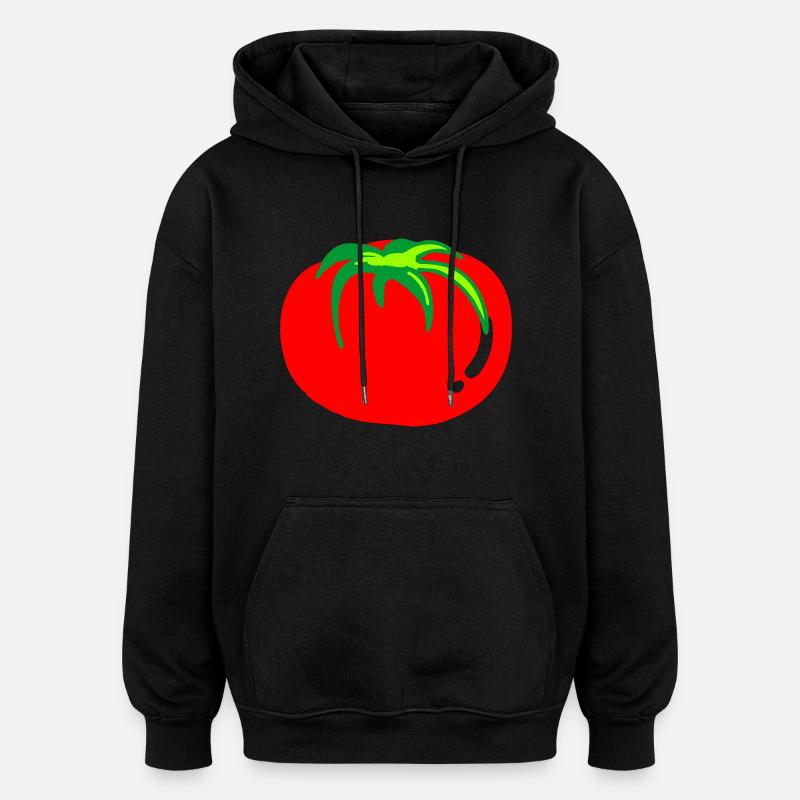 tomate - Sweat à capuche oversize unisexe - noir
