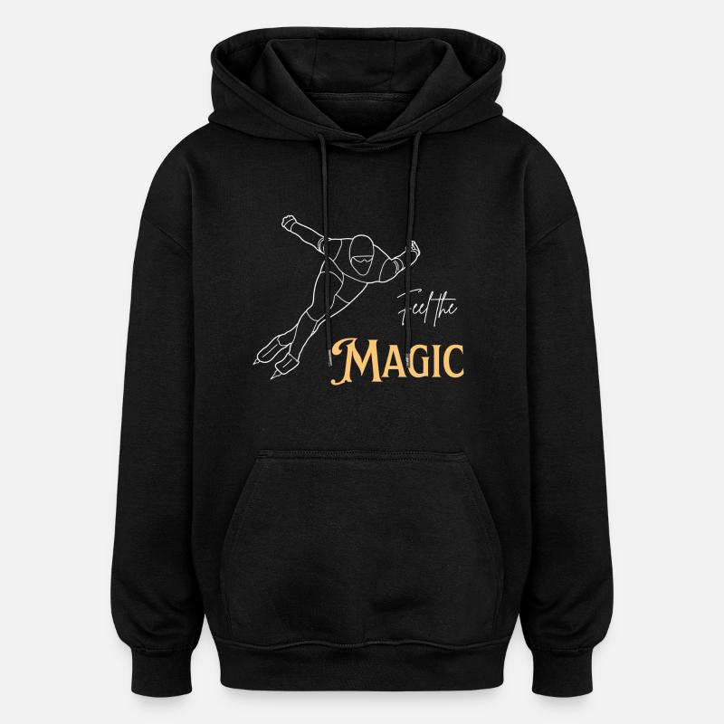Feel the Magic - Oversized Unisex Hoodie - black