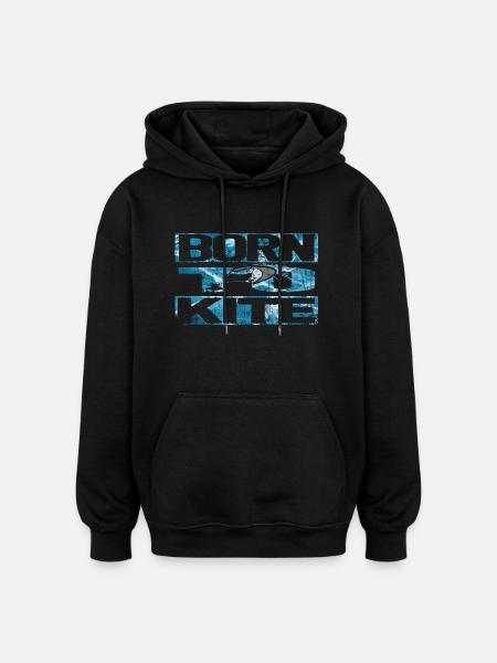 Born to Kite - Oversized Unisex Hoodie - black