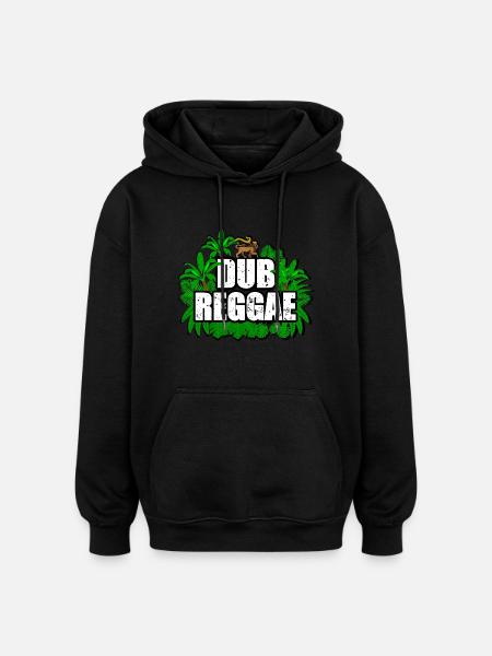Reggae Dub - Oversized Unisex Hoodie - Schwarz