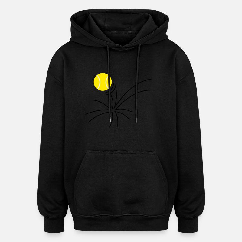 tennis comme (3c) - Sweat à capuche oversize unisexe - noir