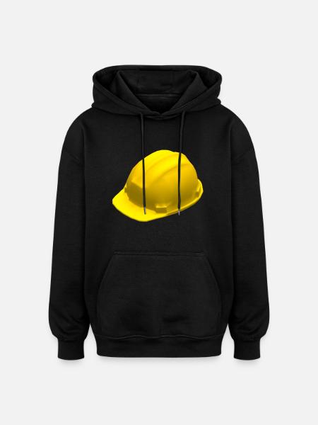 Helm - Oversized Unisex Hoodie - Schwarz