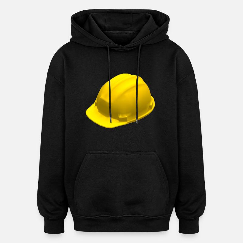 casque - Sweat à capuche oversize unisexe - noir