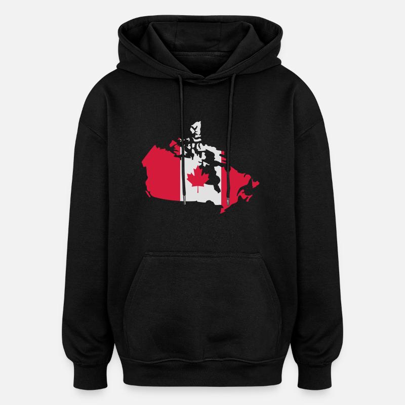 Canada - Oversized Unisex Hoodie - black
