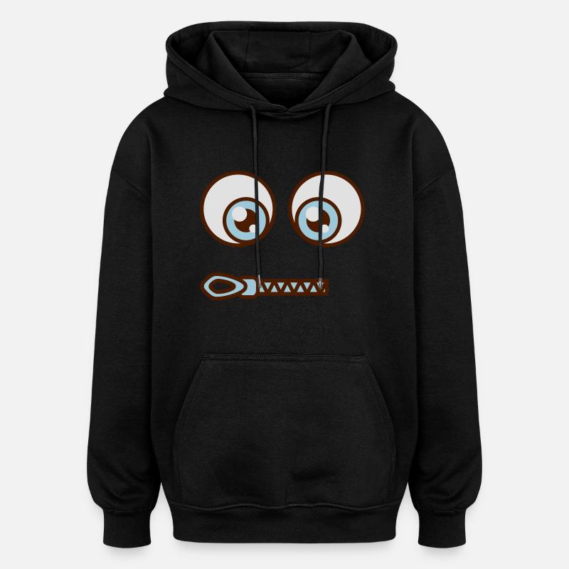 Reisverschluß - Oversized Unisex Hoodie - Schwarz