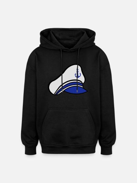 matrosenmuetze - Oversized Unisex Hoodie - Schwarz