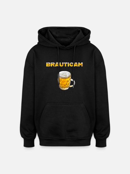 Bräutigam Bierkrug - Oversized Unisex Hoodie - Schwarz
