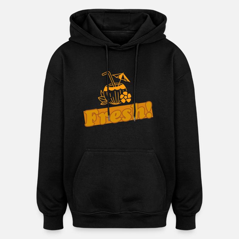 Frais! 5.0 - Sweat à capuche oversize unisexe - noir