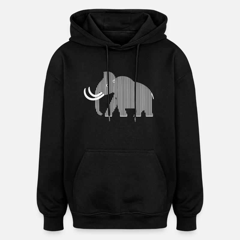 mammoth - Oversized Unisex Hoodie - black