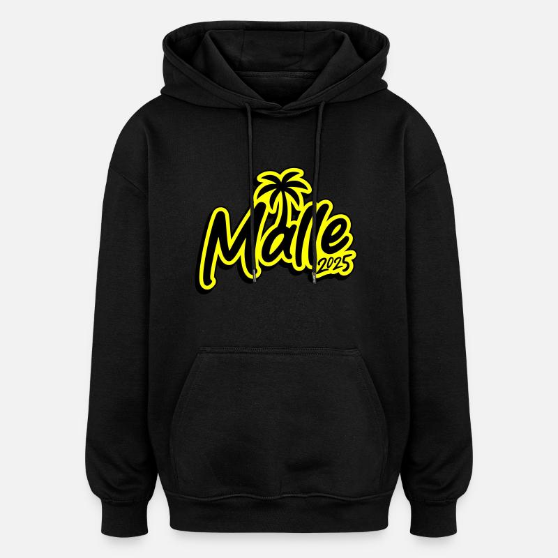 Palmier Malle 2025 - Sweat à capuche oversize unisexe - noir