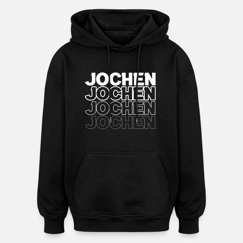 Jochen - Oversized Unisex Hoodie - Schwarz