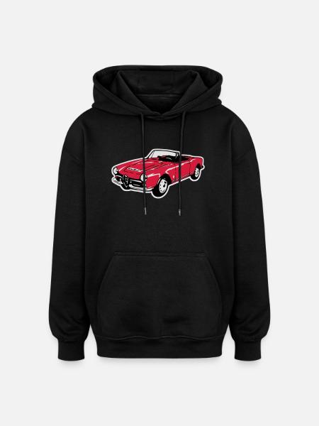 Oldtimer Cabrio (3 Col.) - Oversized Unisex Hoodie - Schwarz
