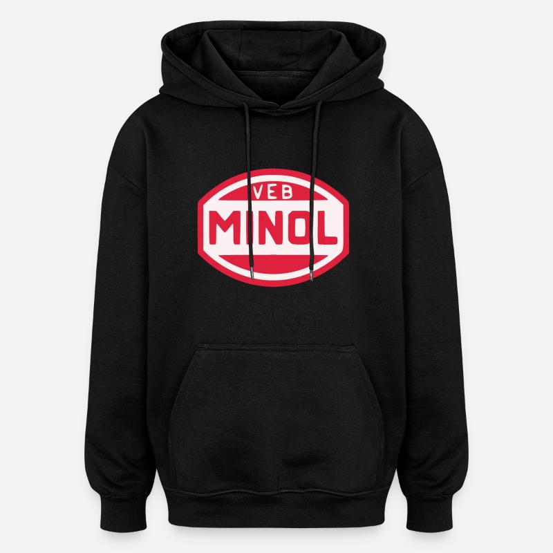 VEB Minol - Sweat à capuche oversize unisexe - noir