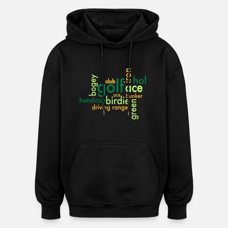 golf - Oversized Unisex Hoodie - Schwarz