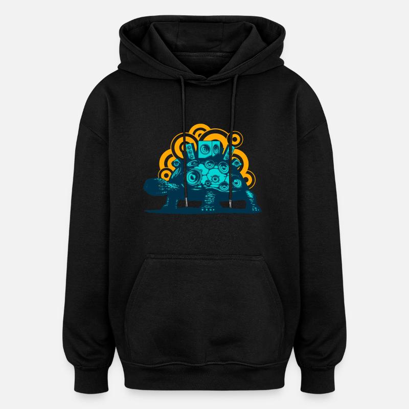 Mobile Sound System (o. text) - Oversized Unisex Hoodie - Schwarz