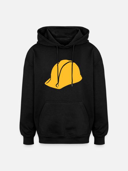 Helm - Oversized Unisex Hoodie - Schwarz