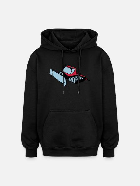 dameuse - Sweat à capuche oversize unisexe - noir