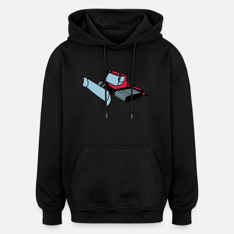 dameuse - Sweat à capuche oversize unisexe - noir