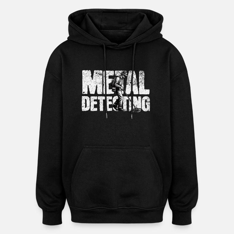 Probing Metal Detector - Oversized Unisex Hoodie - black
