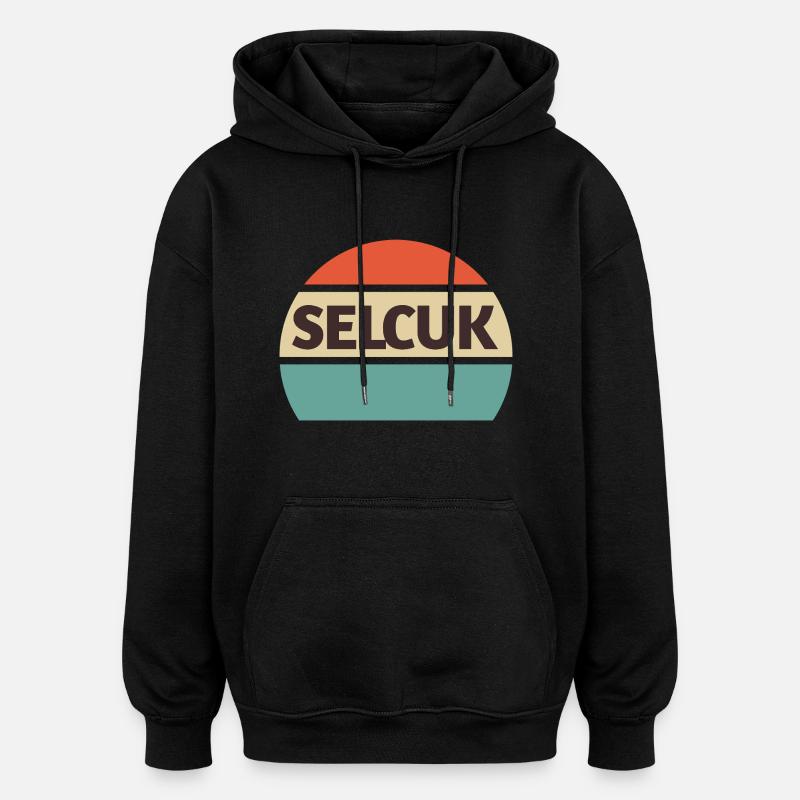 Selcuk Vacances d’aventure turque - Sweat à capuche oversize unisexe - noir