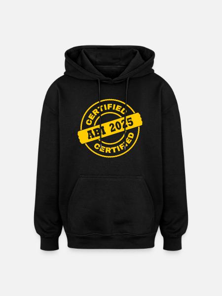 Abi 2025 - Oversized Unisex Hoodie - Schwarz
