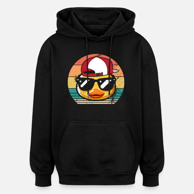 Ducks - Oversized Unisex Hoodie - black