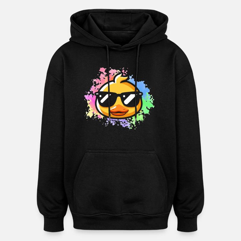 Canards - Sweat à capuche oversize unisexe - noir