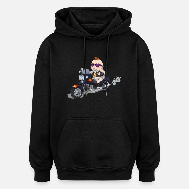 Baby Rider - Sweat à capuche oversize unisexe - noir