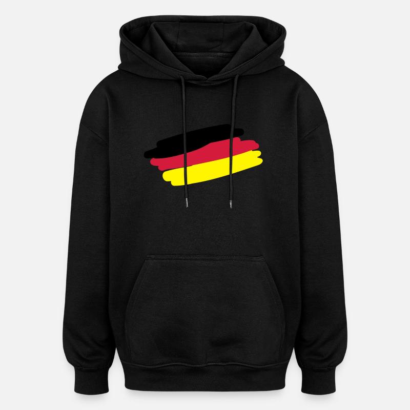 germany_flag_f3 - Sweat à capuche oversize unisexe - noir