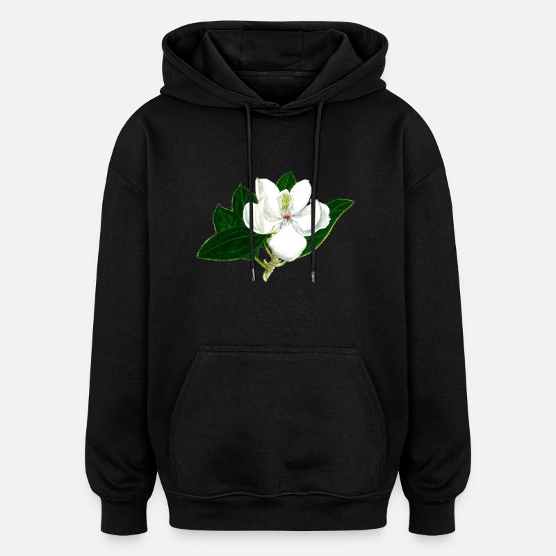 Magnolia - Sweat à capuche oversize unisexe - noir