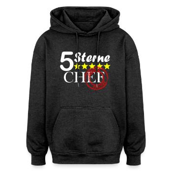 5 Sterne chef - Oversized Unisex Hoodie - Anthrazit - Vorne - Noah (186cm)