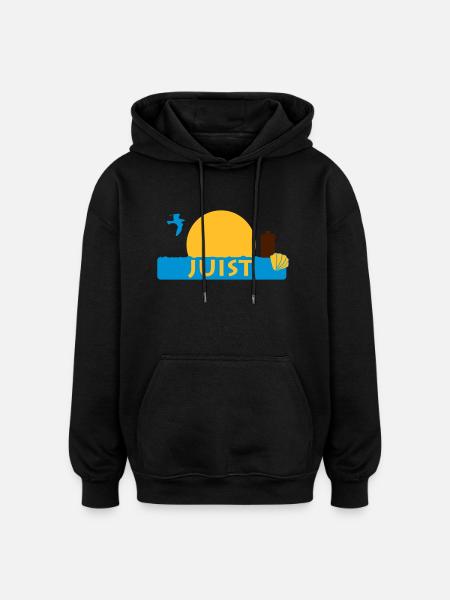 Juist - Oversized Unisex Hoodie - Schwarz