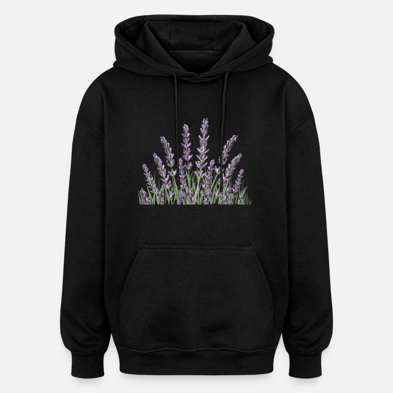Lavendelhalme Lavendel - Oversized Unisex Hoodie - Schwarz