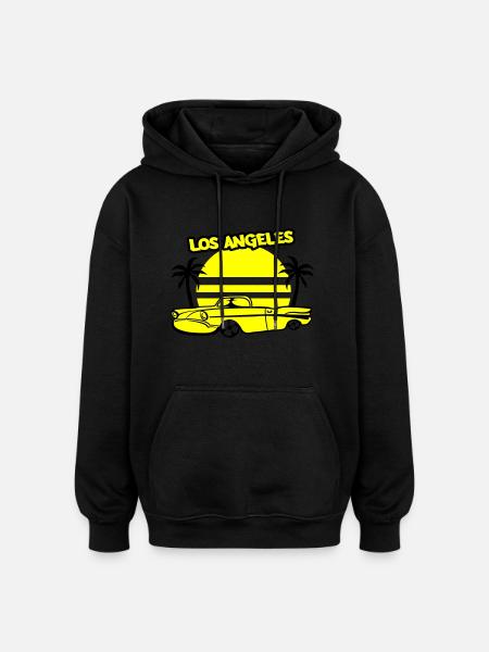 Los Angeles Lowrider - Oversized Unisex Hoodie - black