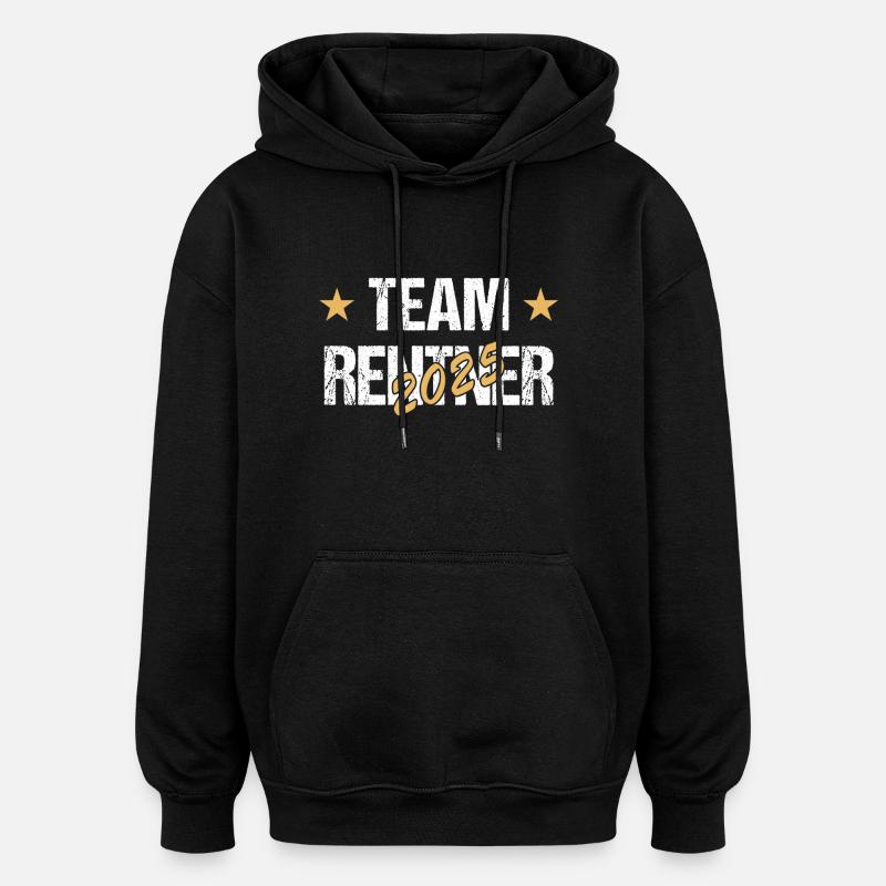 Team Rentner 2025 - Oversized Unisex Hoodie - Schwarz