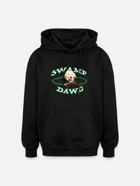 Swamp Dog - Oversized Unisex Hoodie - black