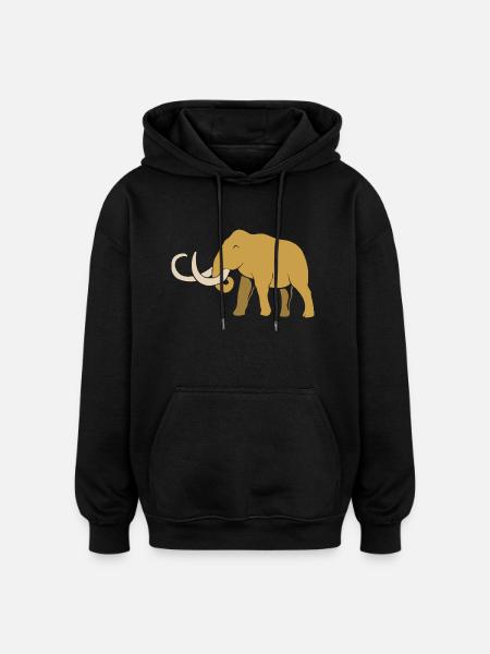 Mammoth - Oversized Unisex Hoodie - black