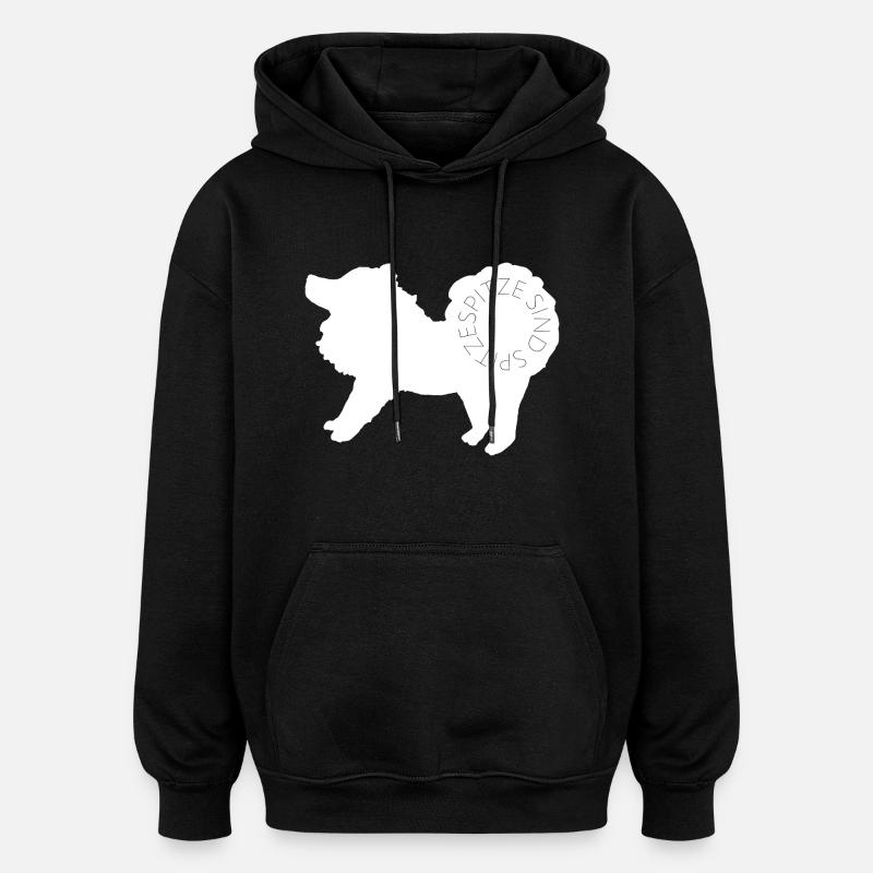 Spitze sind spitze! White - Oversized Unisex Hoodie - Schwarz