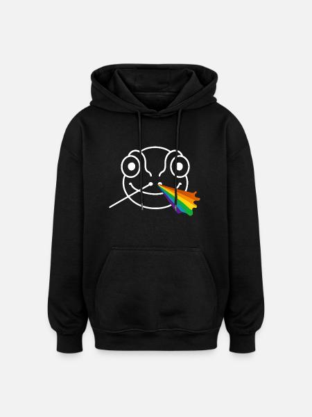 Chameleon prism - Oversized Unisex Hoodie - black