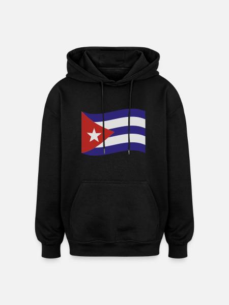 Cuba - Sweat à capuche oversize unisexe - noir