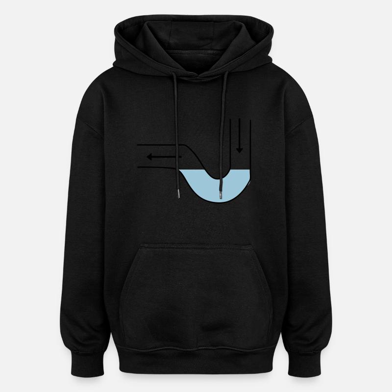 drain - Oversized Unisex Hoodie - black