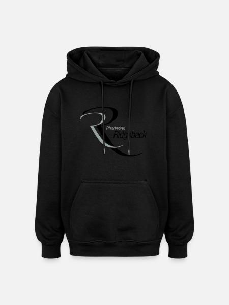 RR-Schriftzug-2 - Oversized Unisex Hoodie - Schwarz